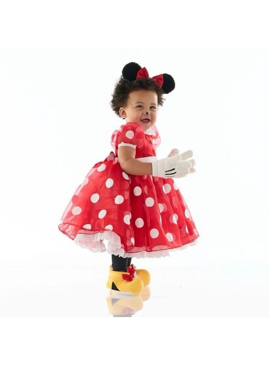 Pottery Barn Kids Disney Minnie Mouse Polka Dot Dress Costume 12-24 Months
